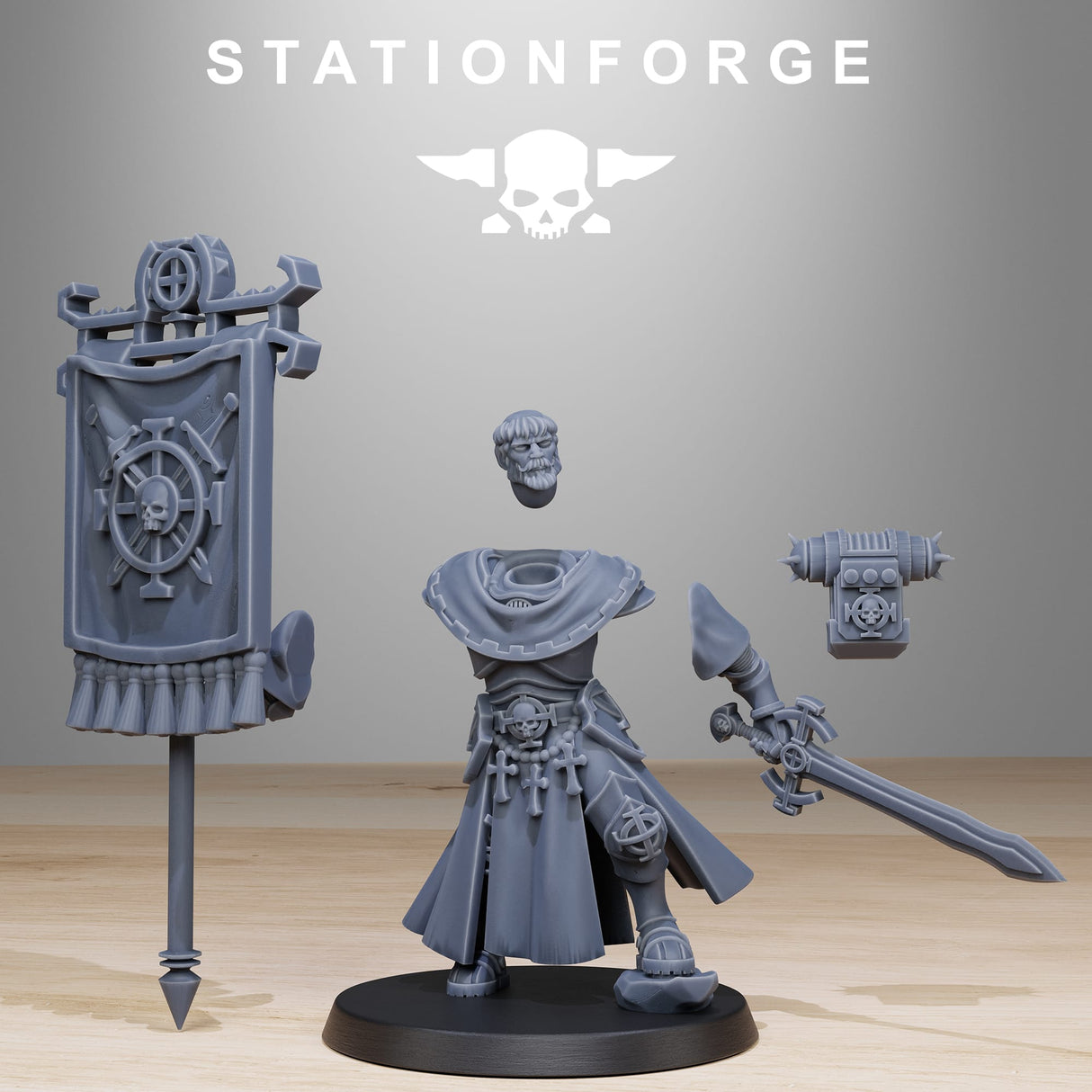 Tabletop Terrain Miniature Vodalites Flag Bearer