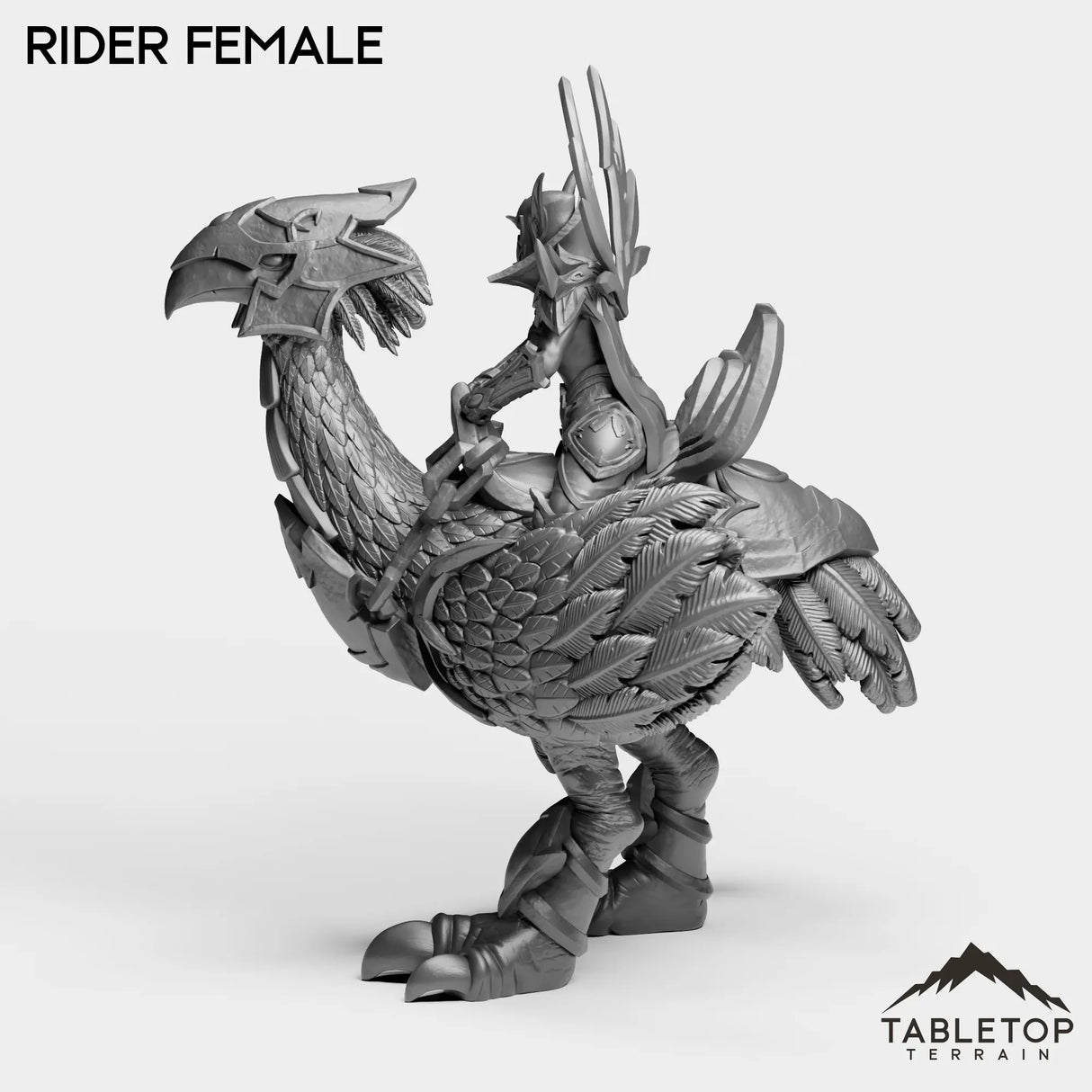 Tabletop Terrain Miniature Void Heritage Rider Female