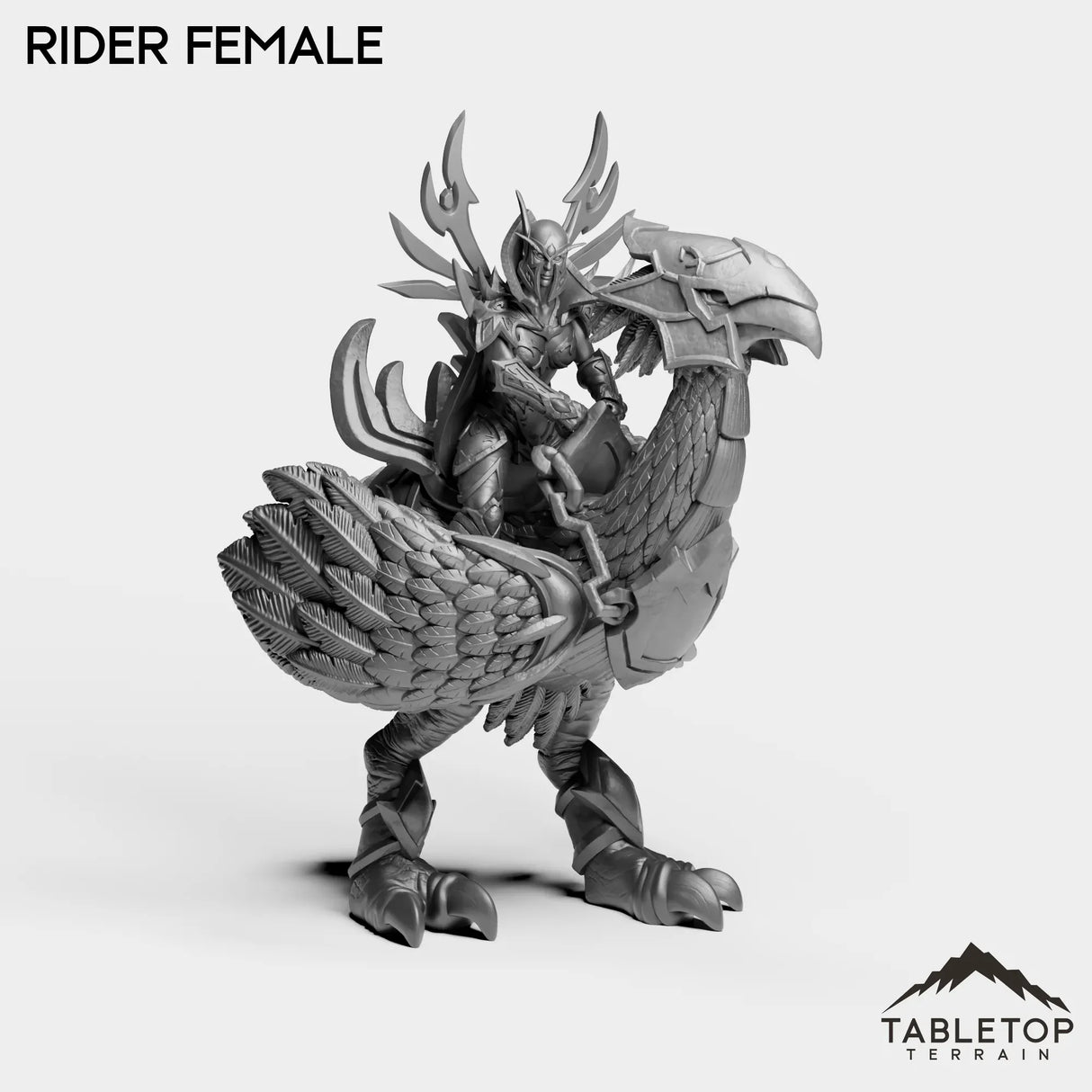 Tabletop Terrain Miniature Void Heritage Rider Female