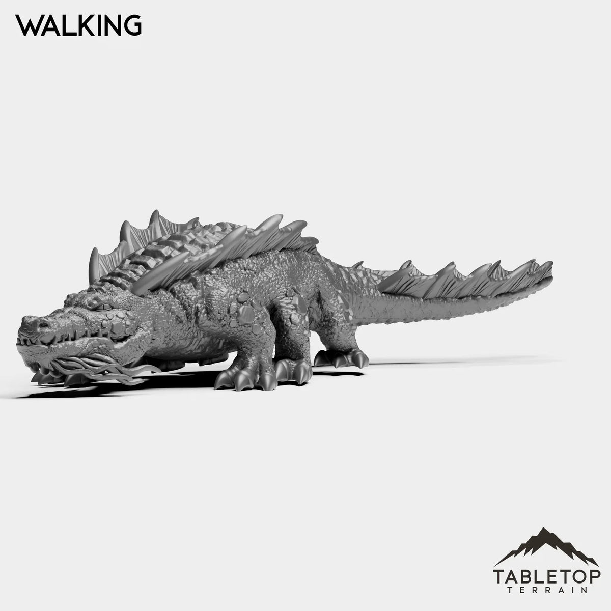 Tabletop Terrain Miniature Walking Crocolisks