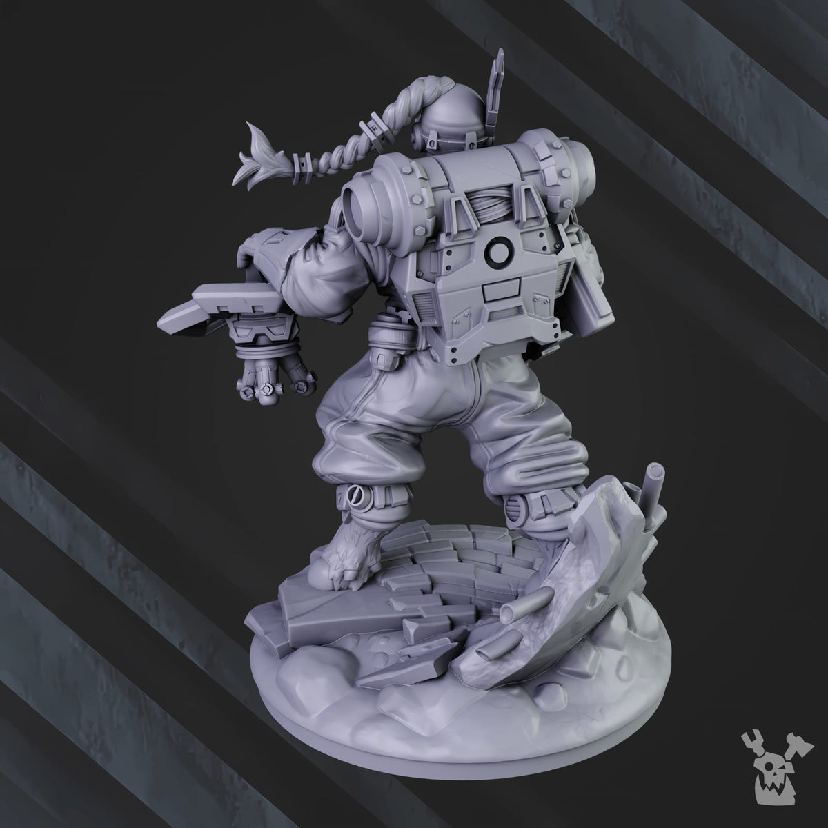 Tabletop Terrain Miniature Wanderer of Midnight Sun Covenant