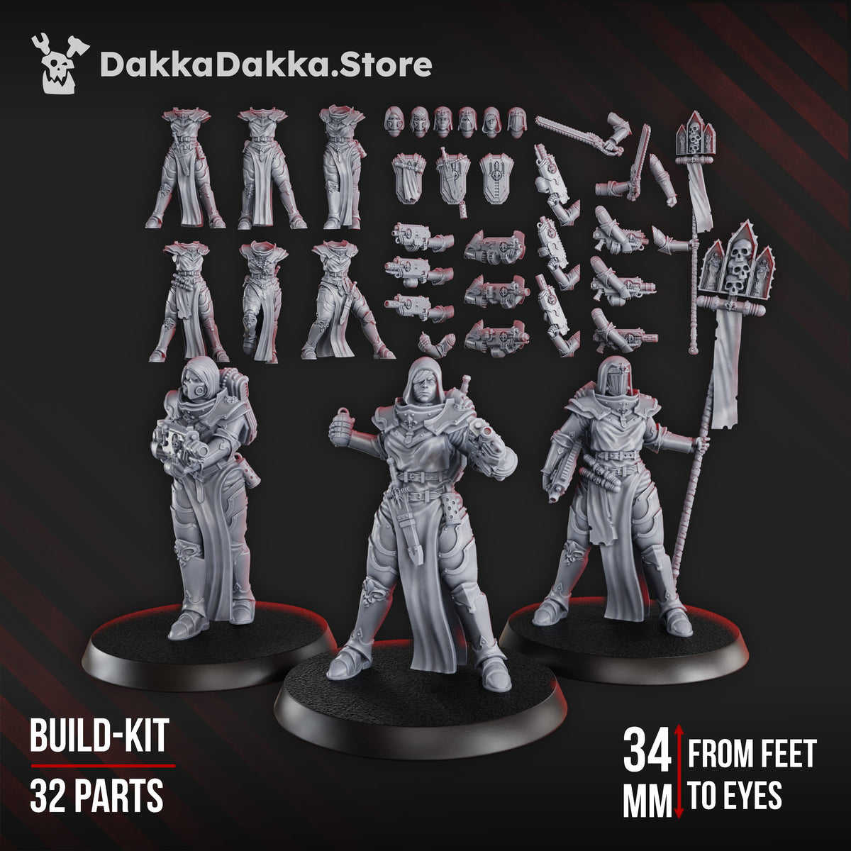 Tabletop Terrain Miniature War Sisters Novice Squad (build kit)