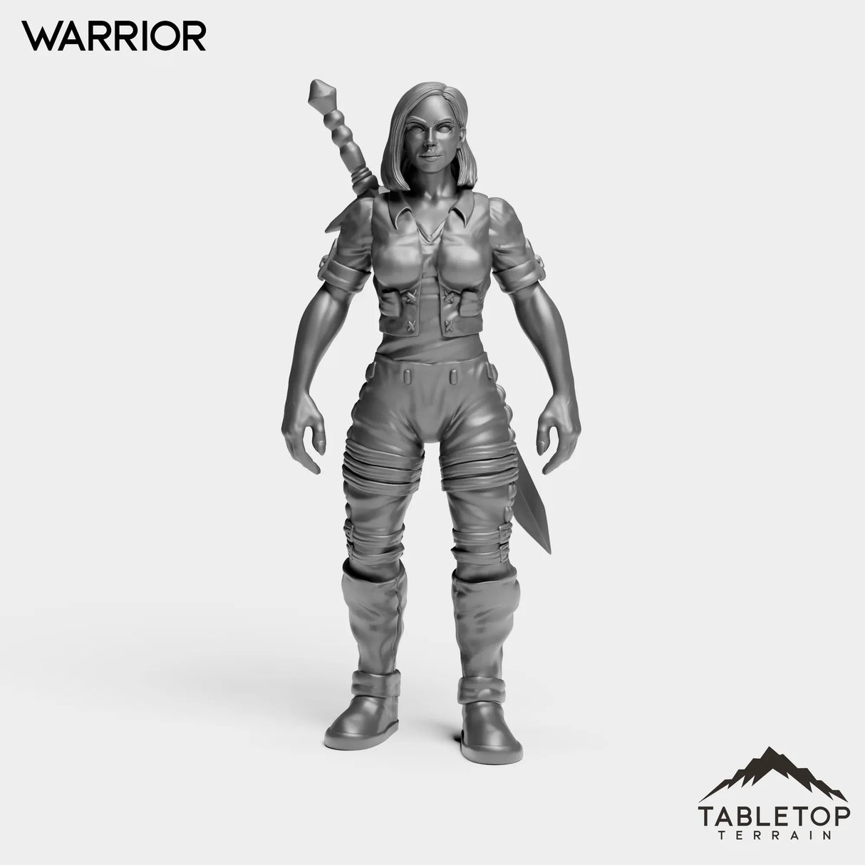 Tabletop Terrain Miniature Warrior Human Starters Female