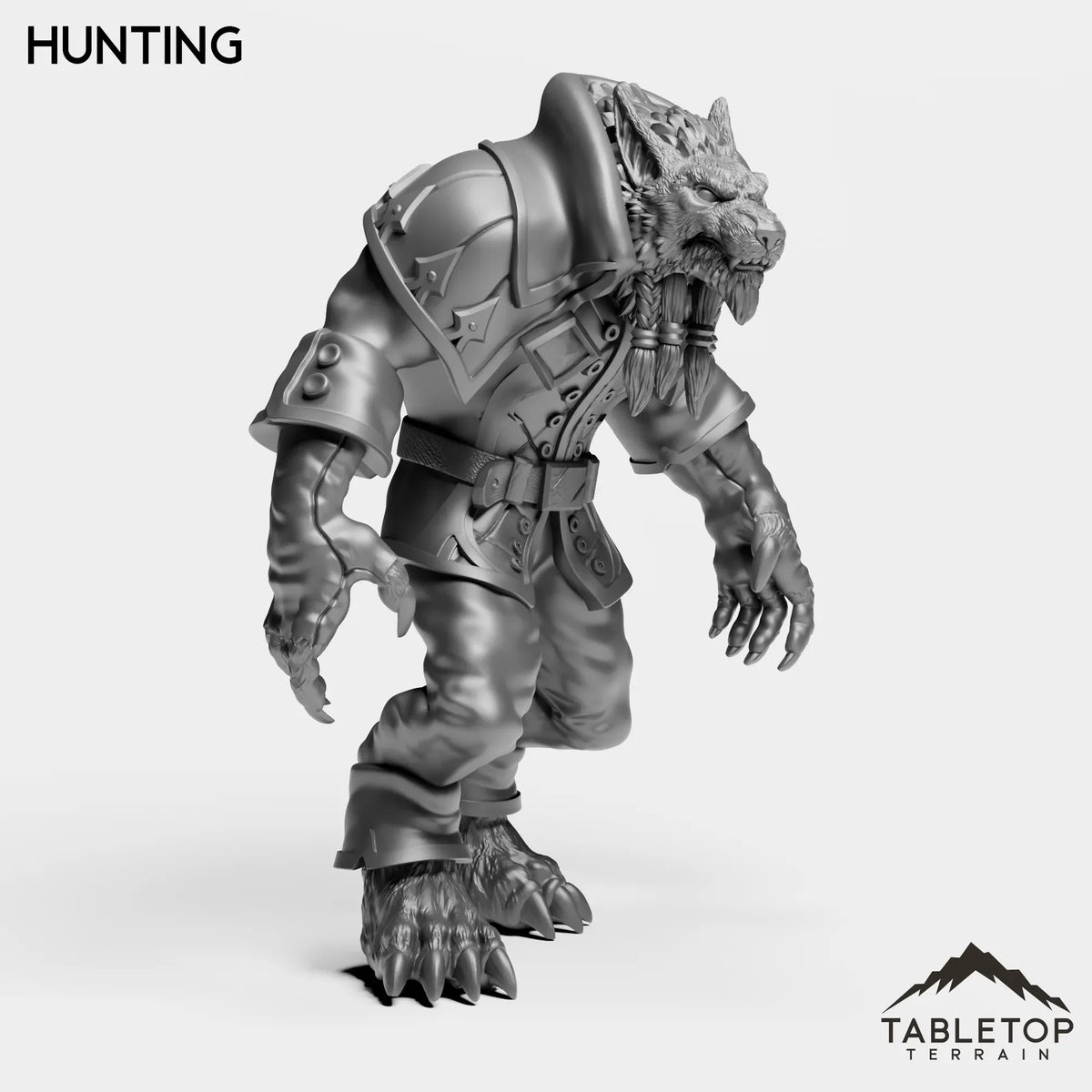 Tabletop Terrain Miniature Werewolf Feral King