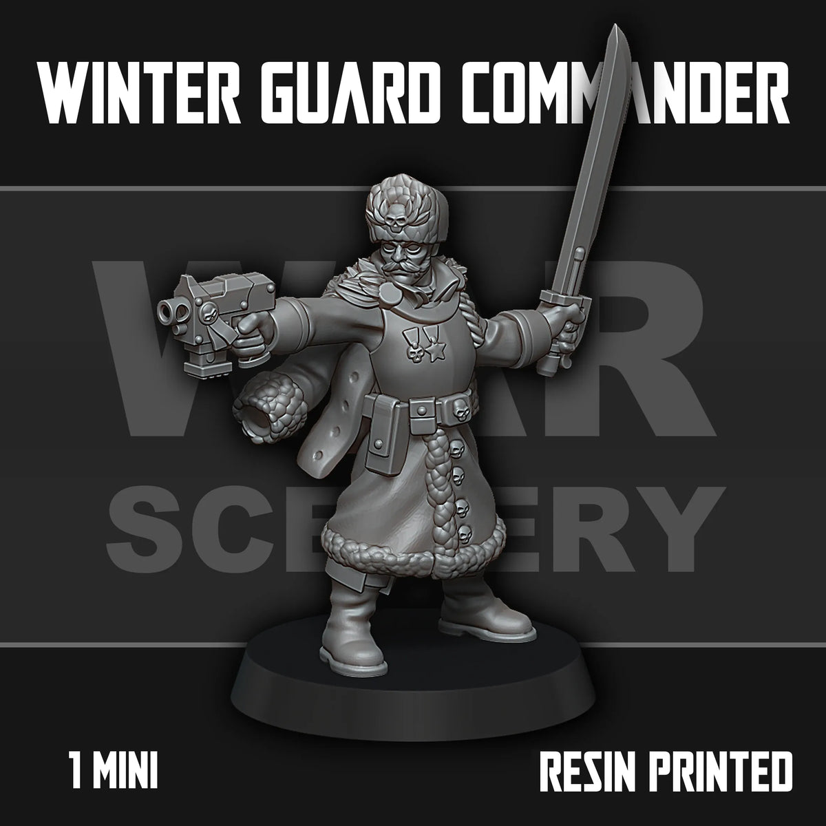Tabletop Terrain Miniature Winter Guard Commander