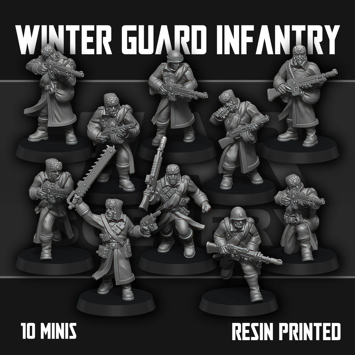 Tabletop Terrain Miniature Winter Guard Infantry