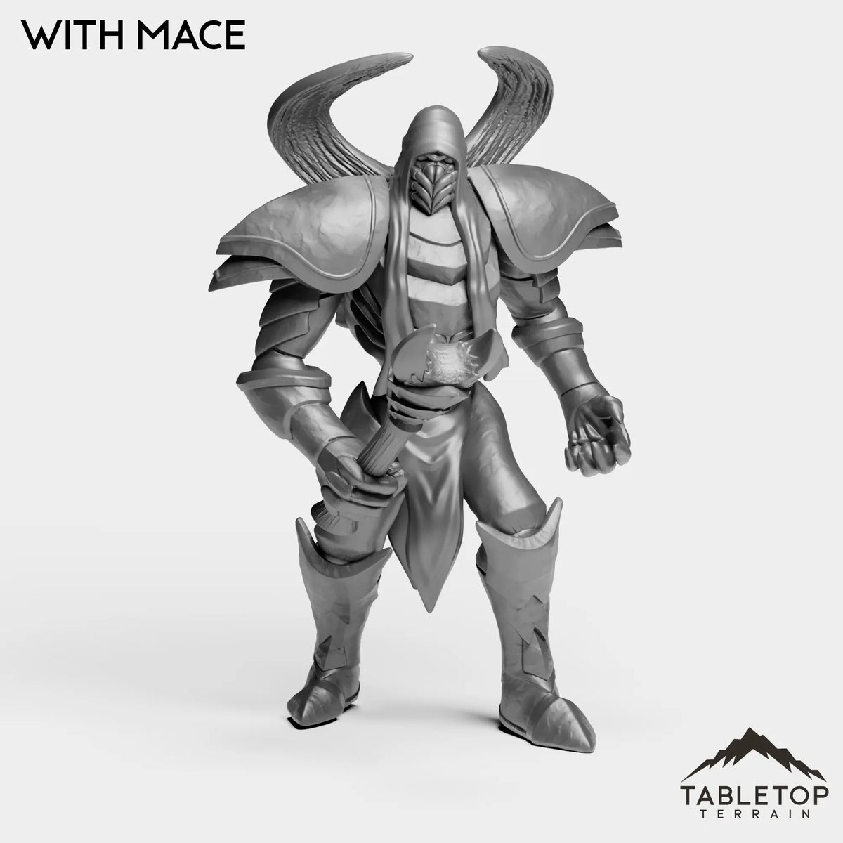 Tabletop Terrain Miniature With Mace Twin Kings