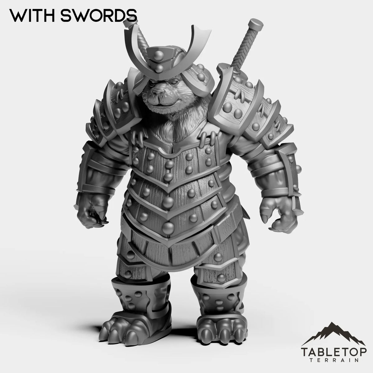 Tabletop Terrain Miniature With Swords Panda Heavy