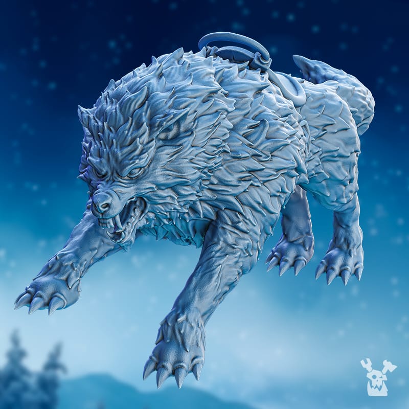Tabletop Terrain Miniature Wolfriders' Wolves