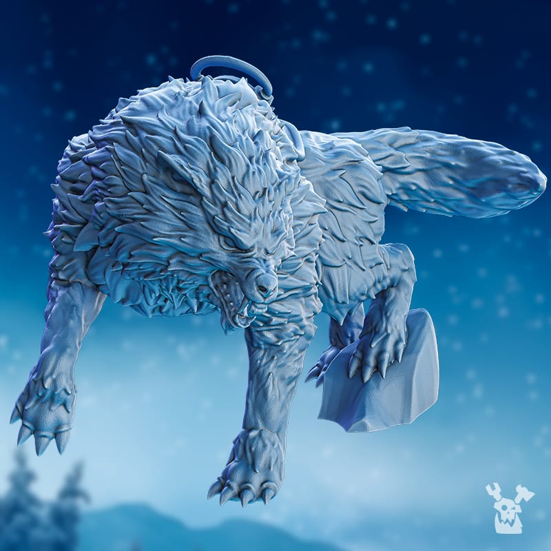 Tabletop Terrain Miniature Wolfriders' Wolves