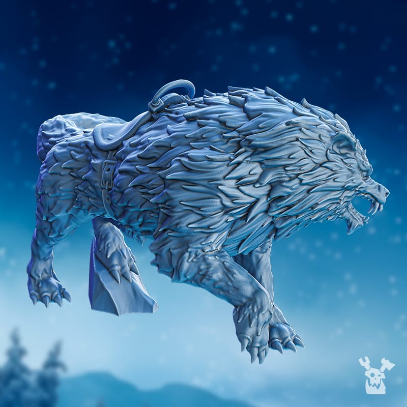 Tabletop Terrain Miniature Wolfriders' Wolves