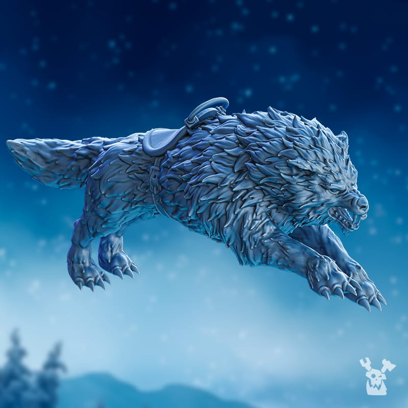 Tabletop Terrain Miniature Wolfriders' Wolves