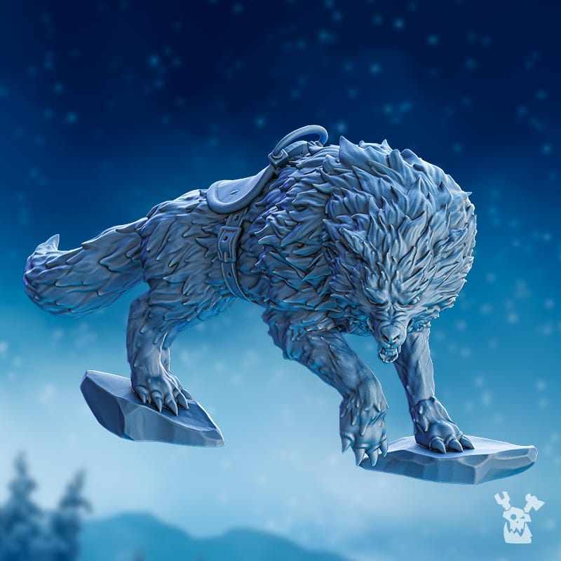 Tabletop Terrain Miniature Wolfriders' Wolves