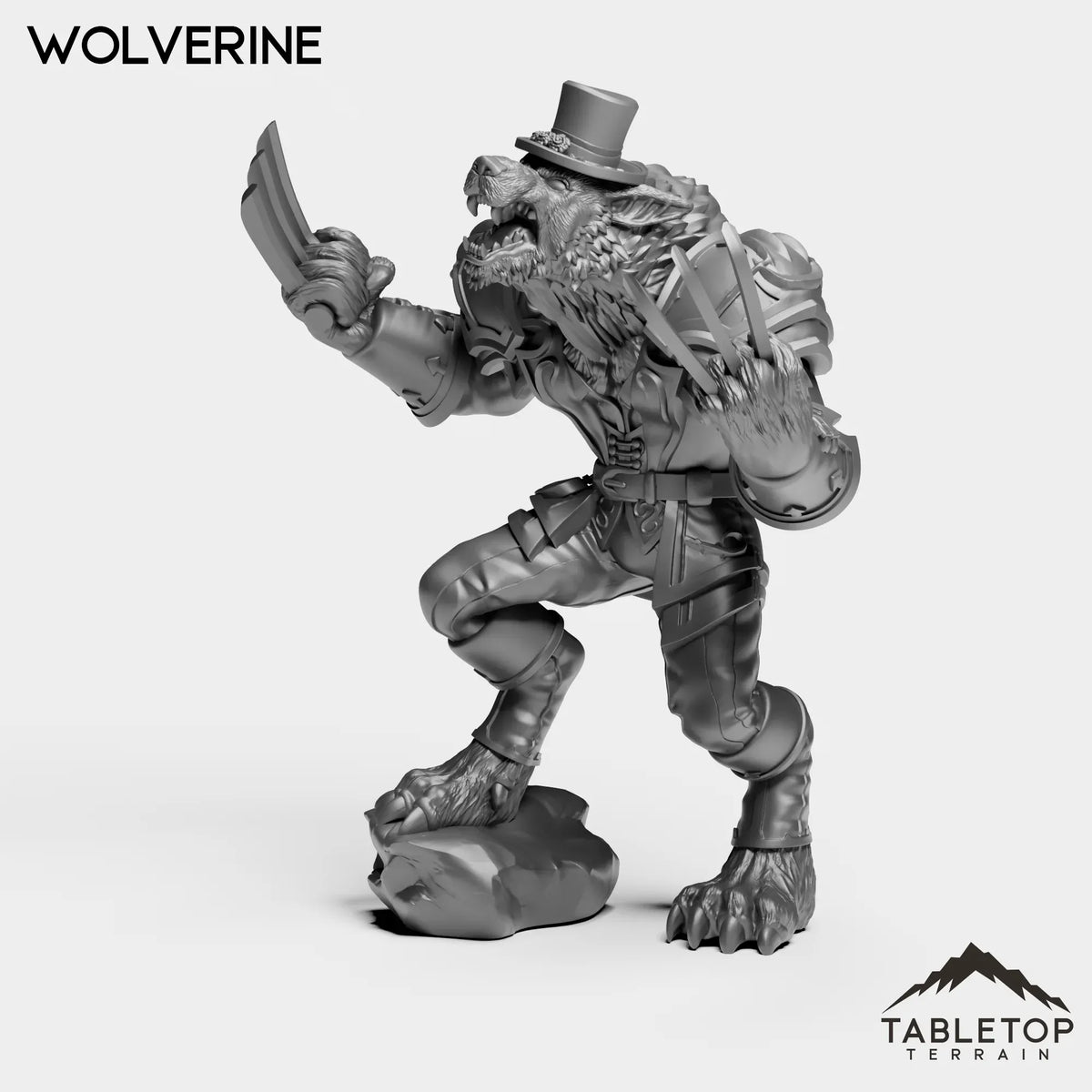 Tabletop Terrain Miniature Wolverine Werewolf Feral