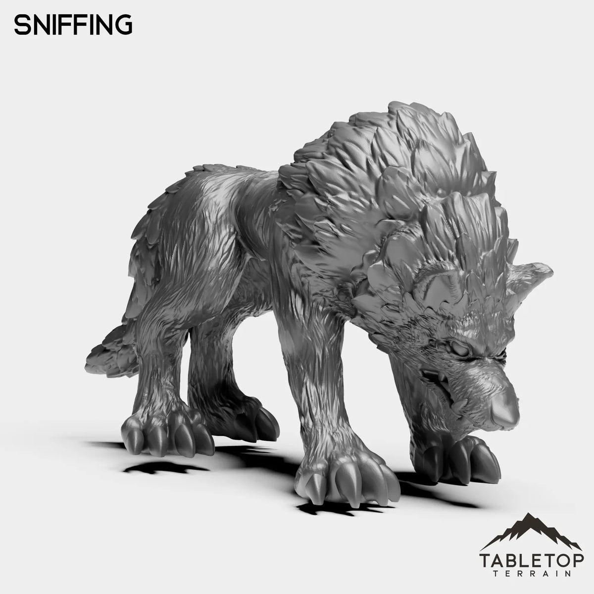 Tabletop Terrain Miniature Wolves