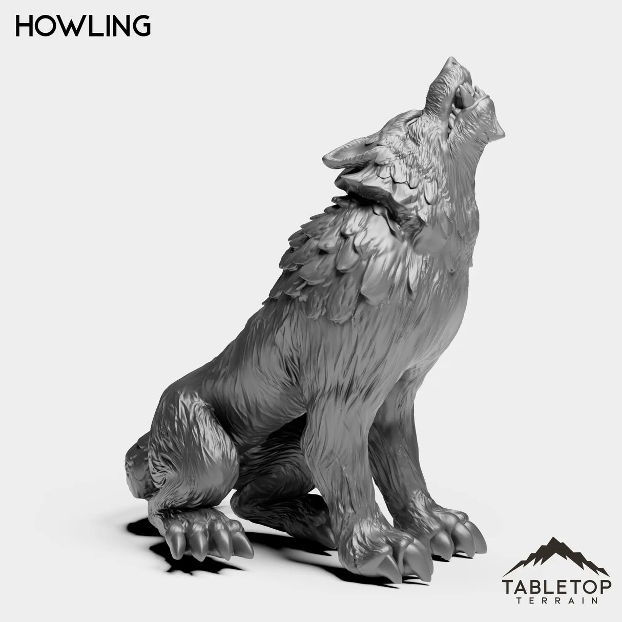 Tabletop Terrain Miniature Wolves