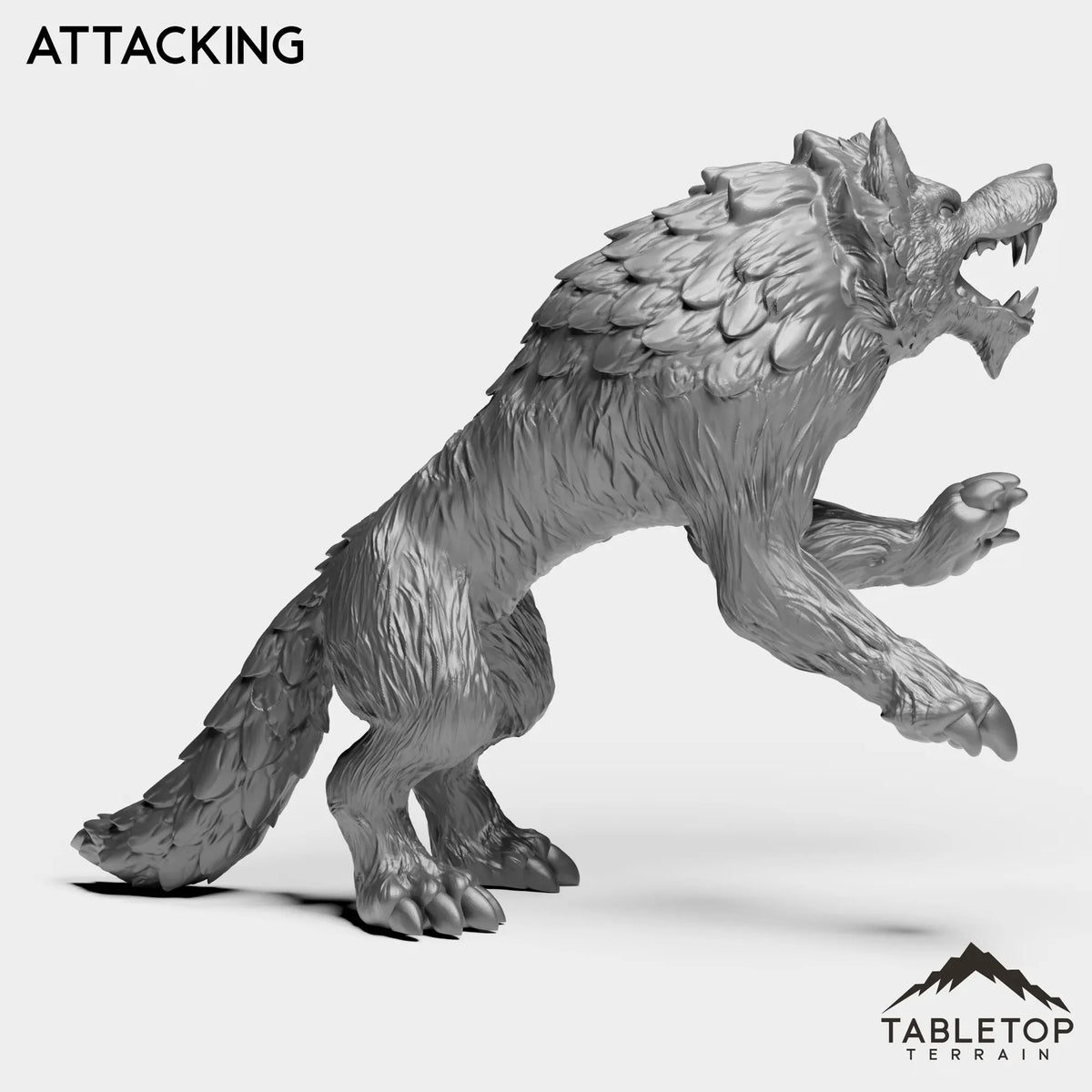 Tabletop Terrain Miniature Wolves
