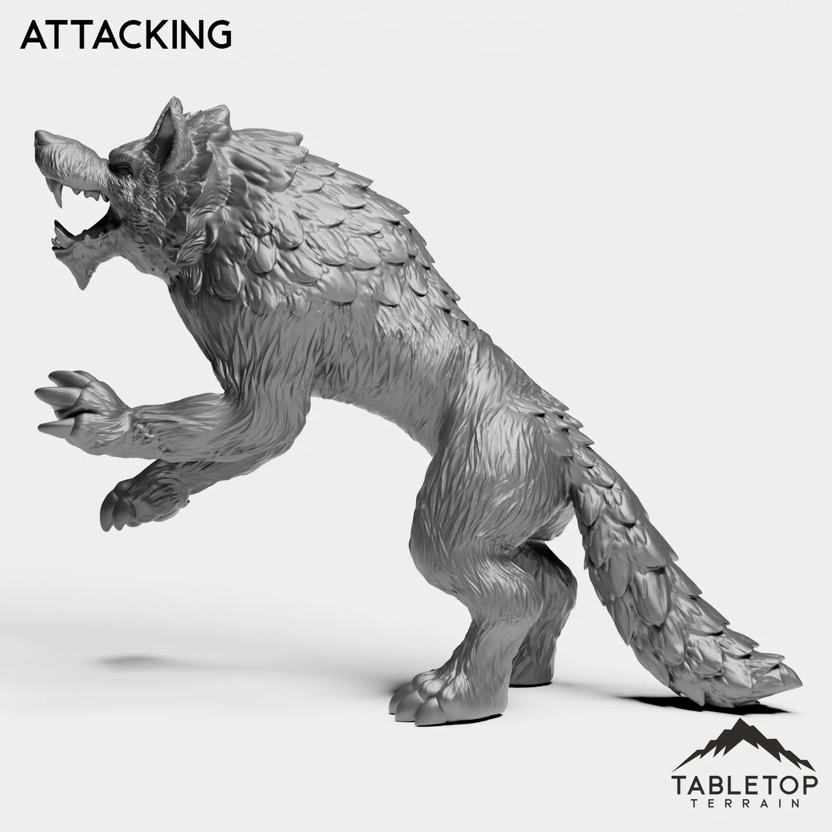 Tabletop Terrain Miniature Wolves