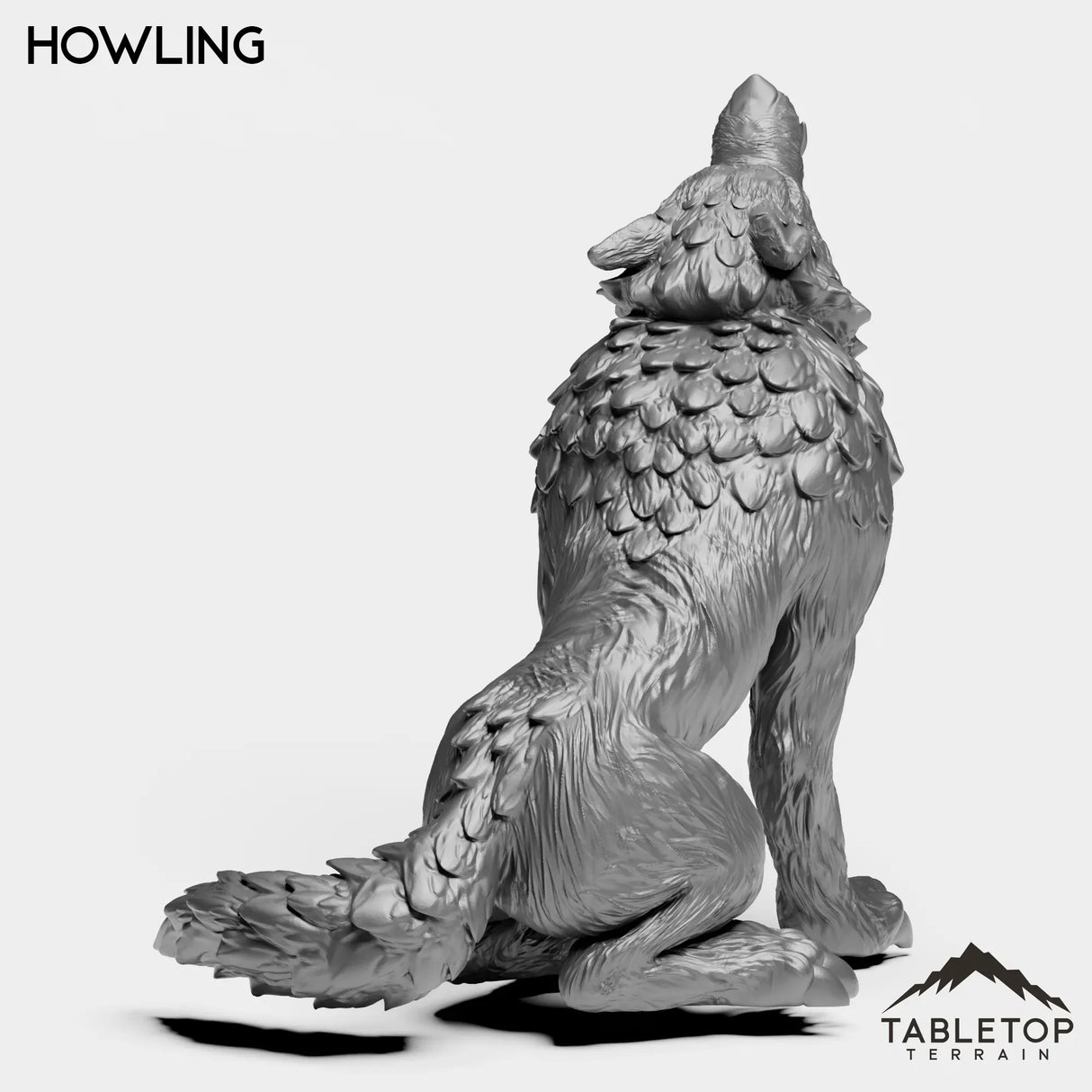 Tabletop Terrain Miniature Wolves