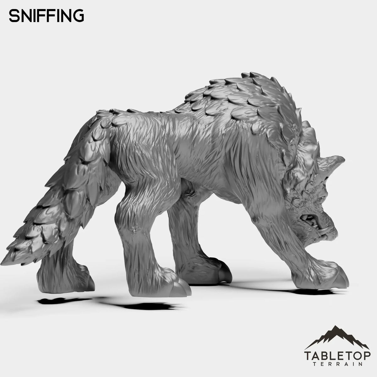 Tabletop Terrain Miniature Wolves