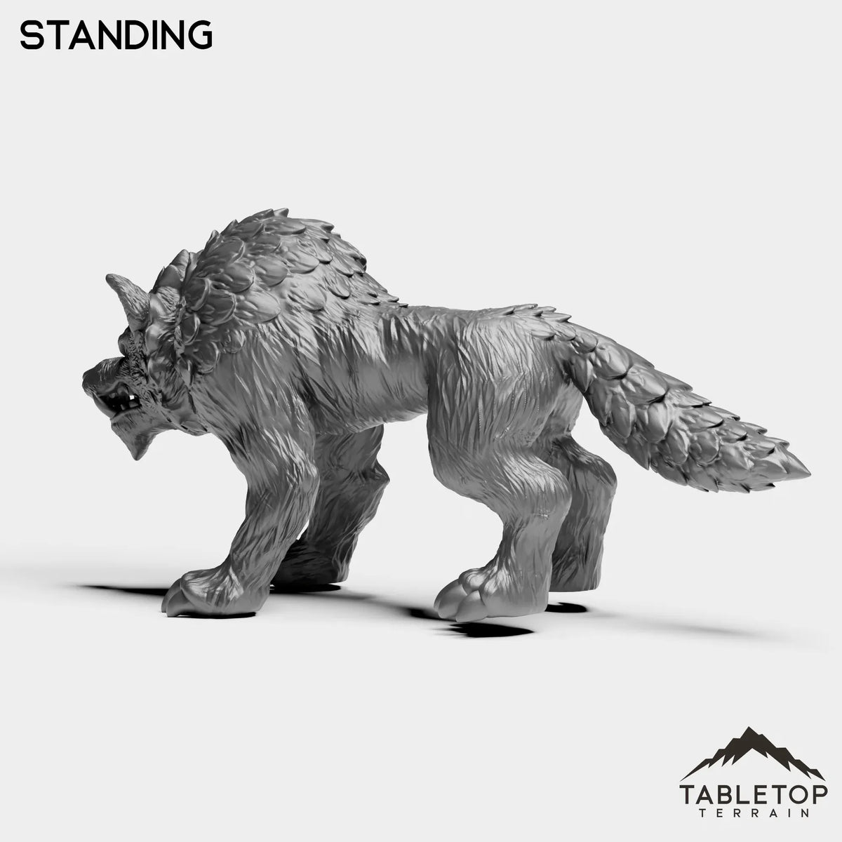 Tabletop Terrain Miniature Wolves