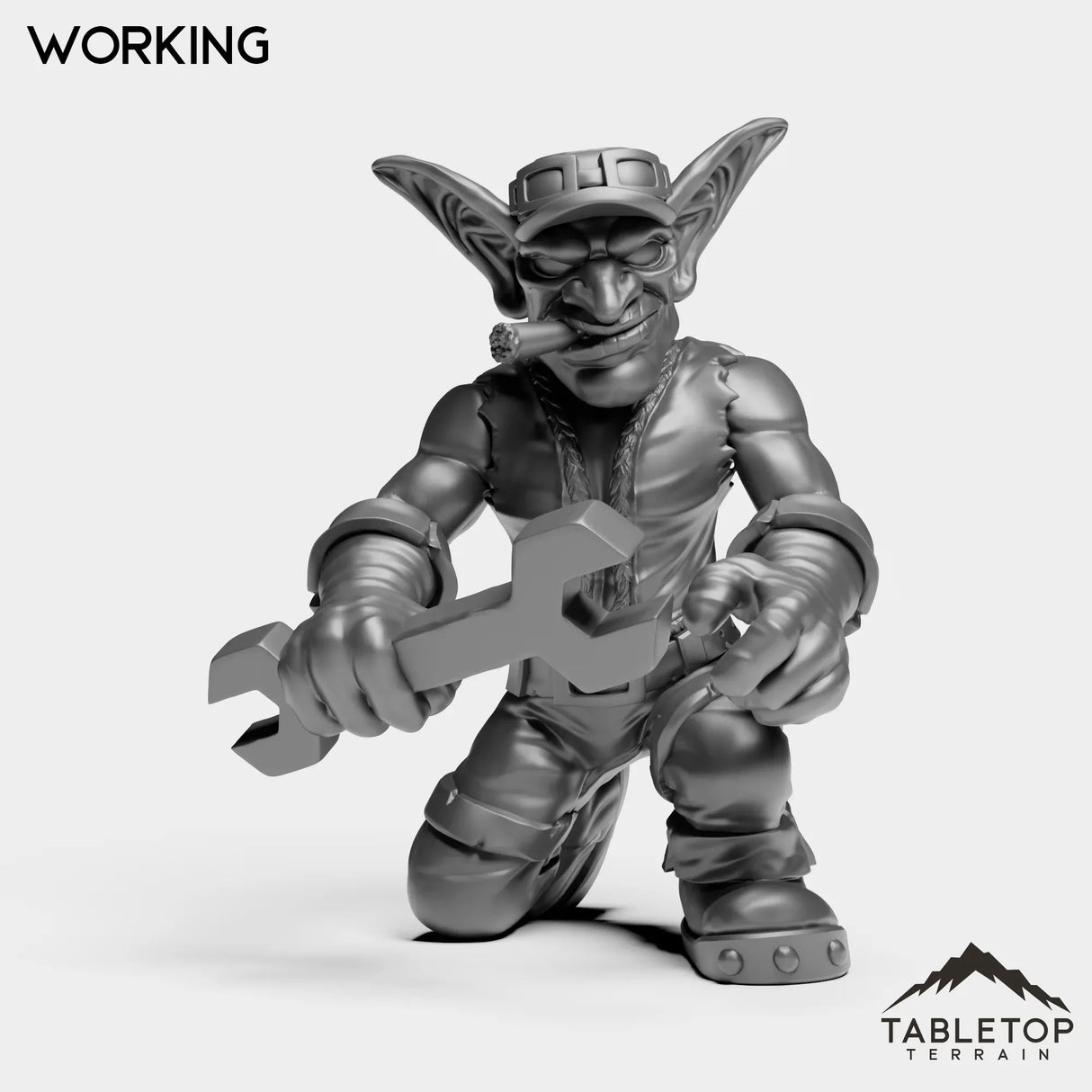 Tabletop Terrain Miniature Working Goblin Leader
