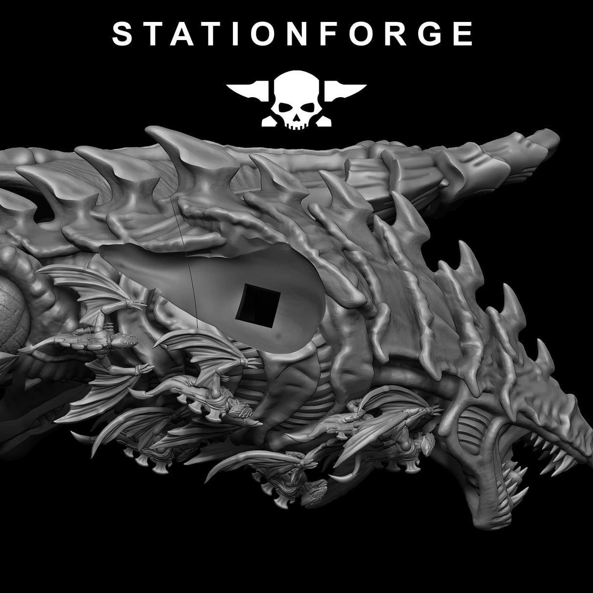 Tabletop Terrain Miniature Xenarid Dragon