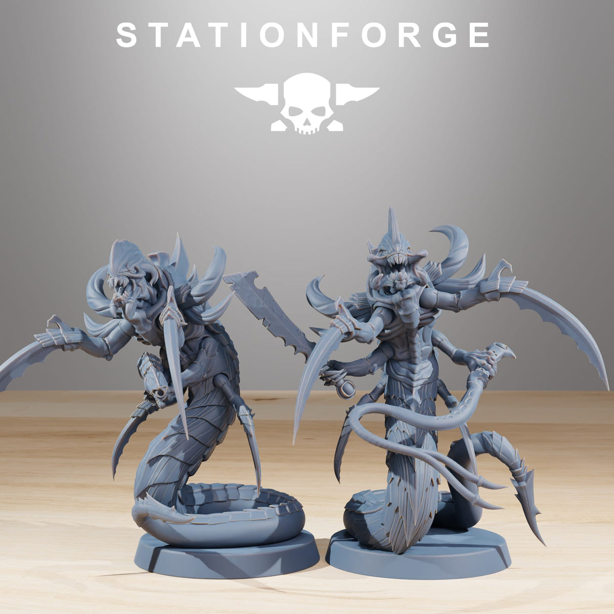 Tabletop Terrain Miniature Xenarid Serpents