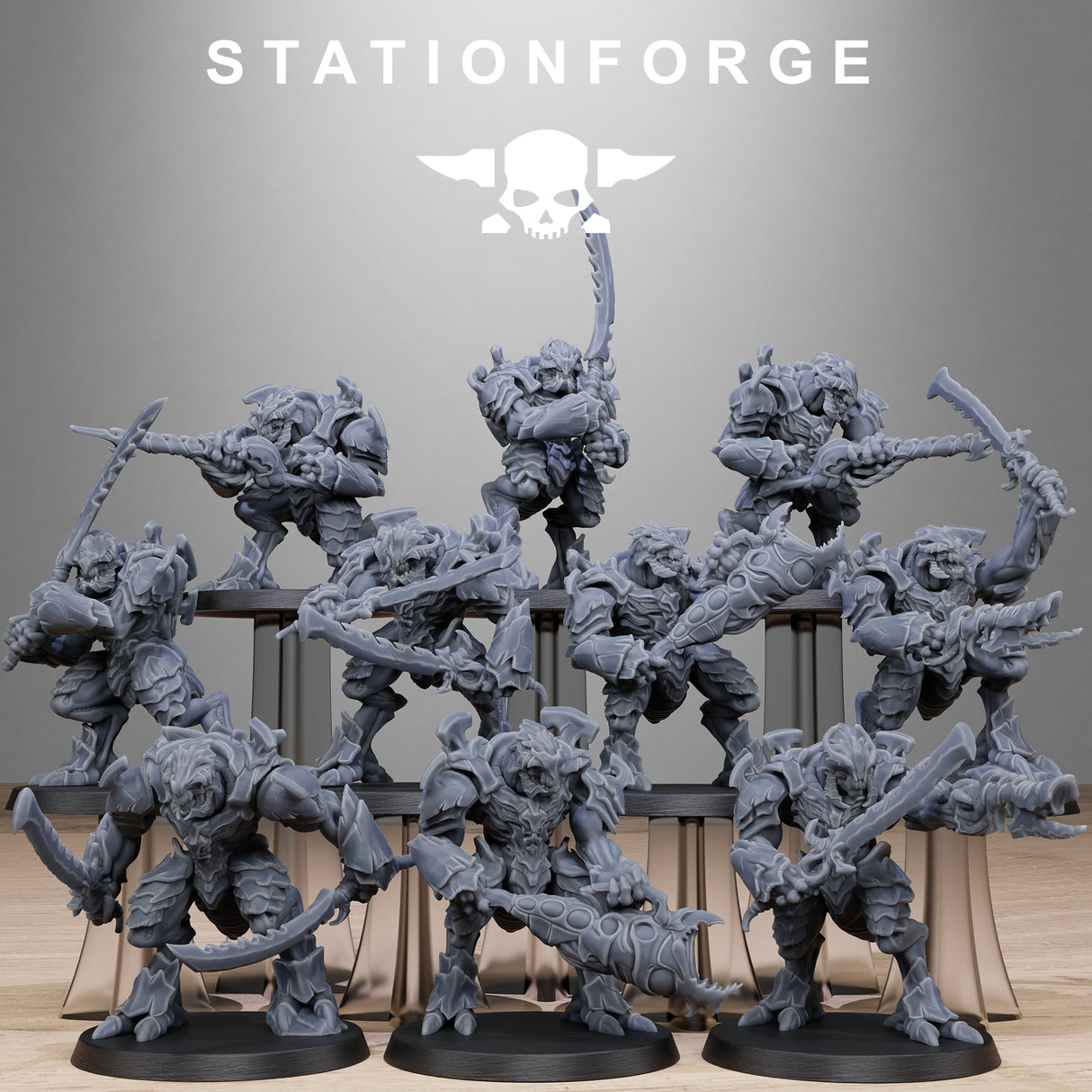 Tabletop Terrain Miniature Xenarid Warriors