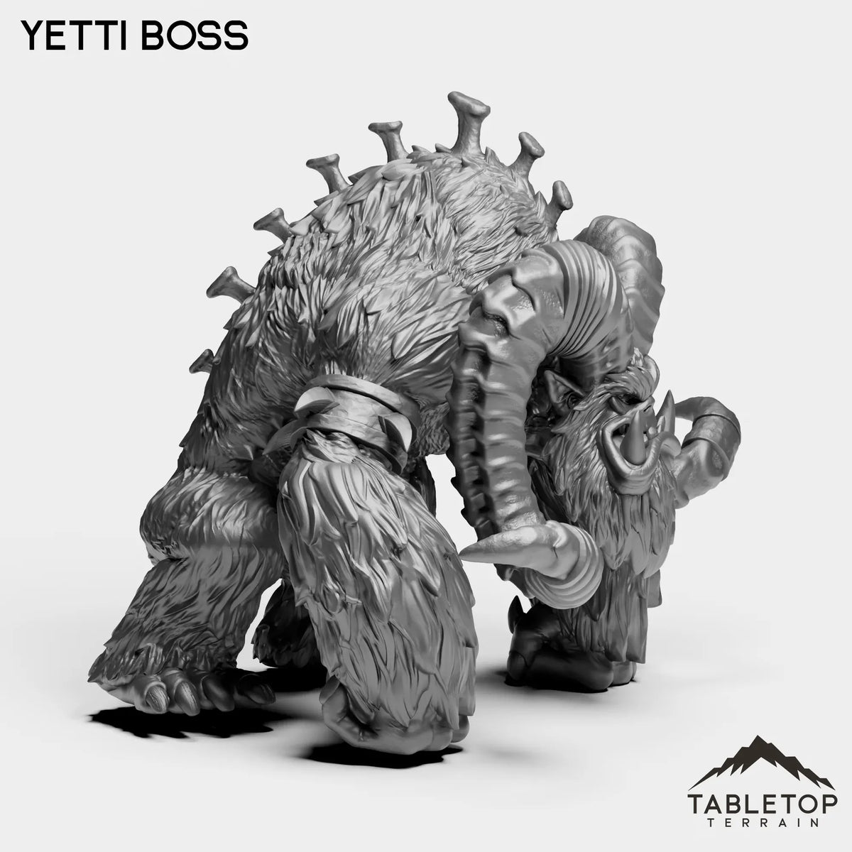 Tabletop Terrain Miniature Yeti Boss