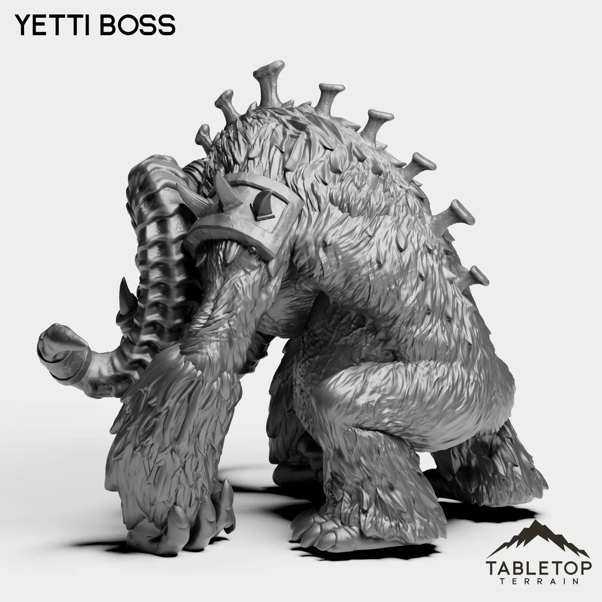 Tabletop Terrain Miniature Yeti Boss