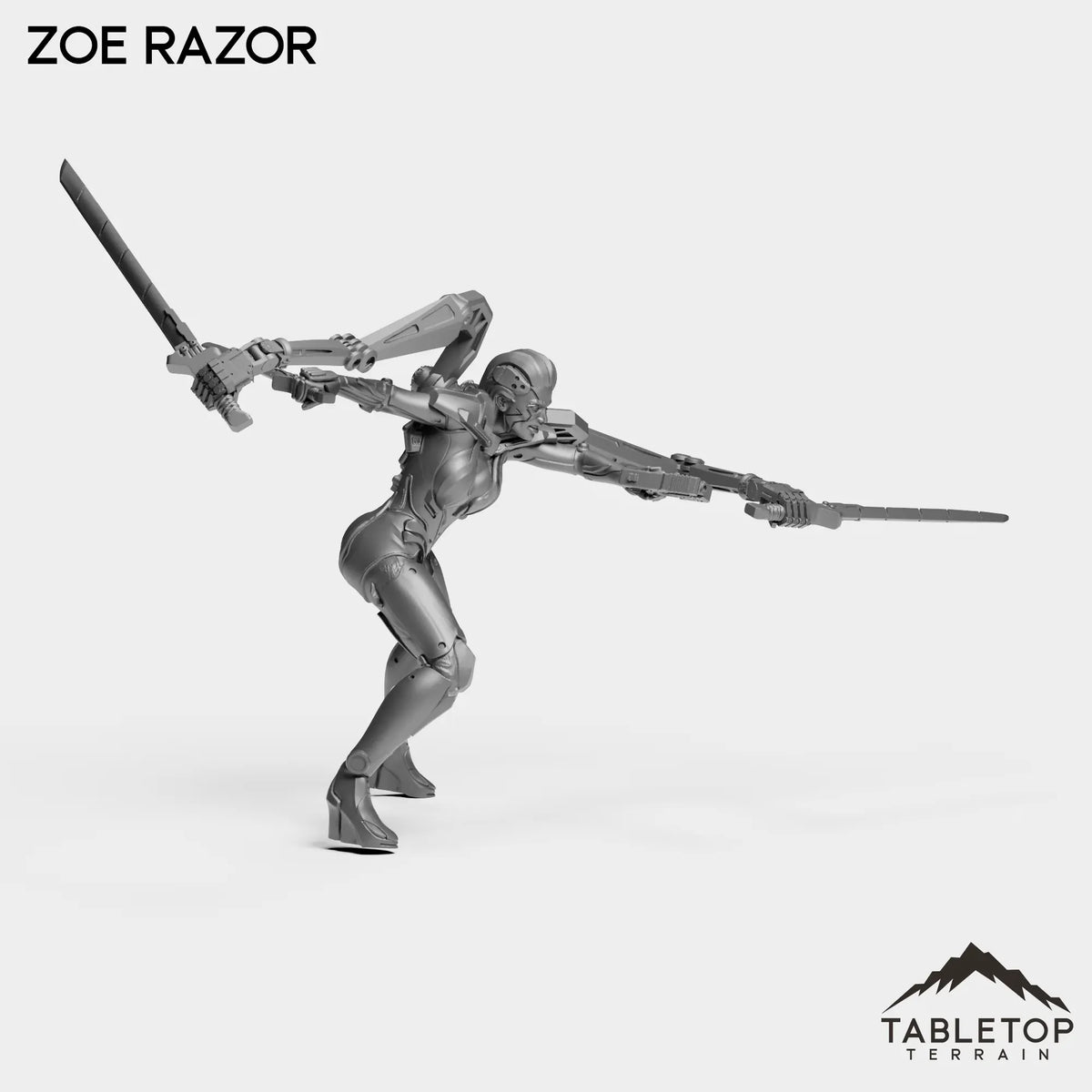 Tabletop Terrain Miniature Zoe Razor - Bomber Girls