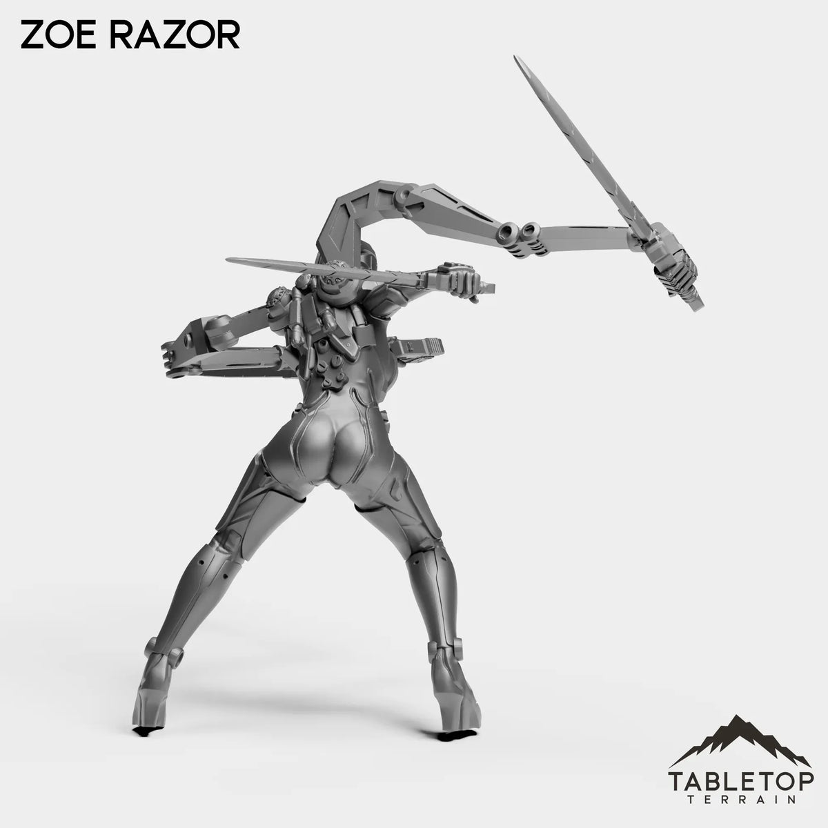 Tabletop Terrain Miniature Zoe Razor - Bomber Girls
