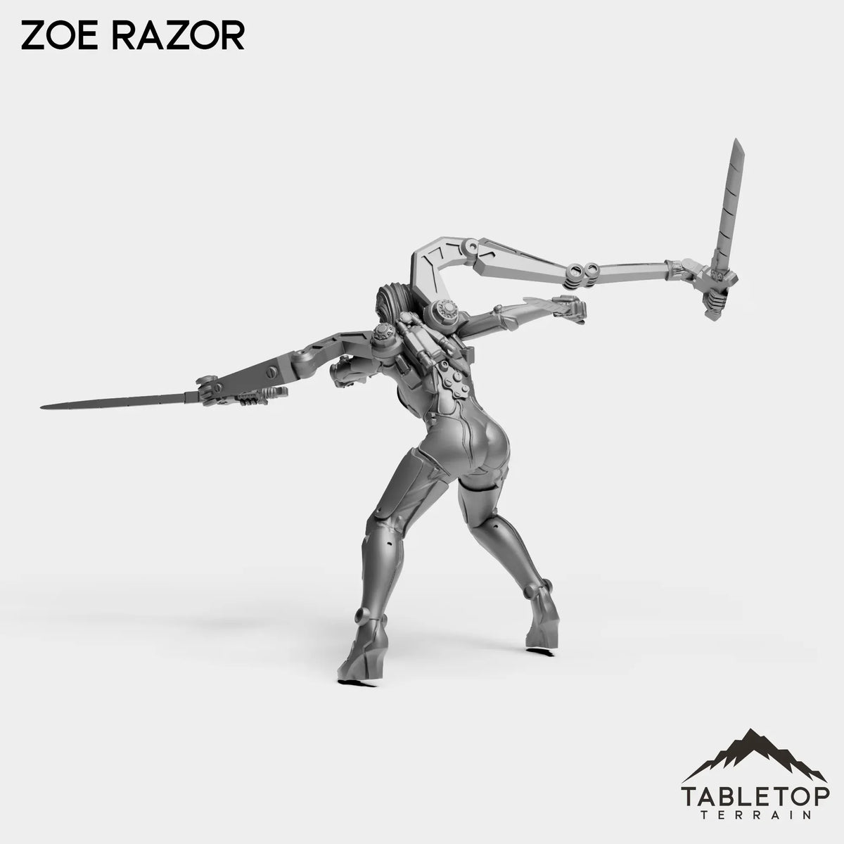 Tabletop Terrain Miniature Zoe Razor - Bomber Girls