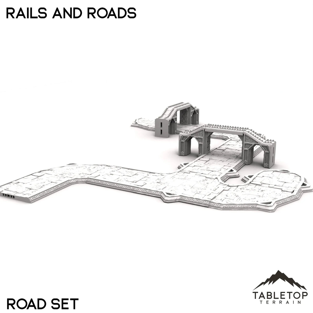 Tabletop Terrain Roads Rails and Roads - Kingdom of Durak Deep