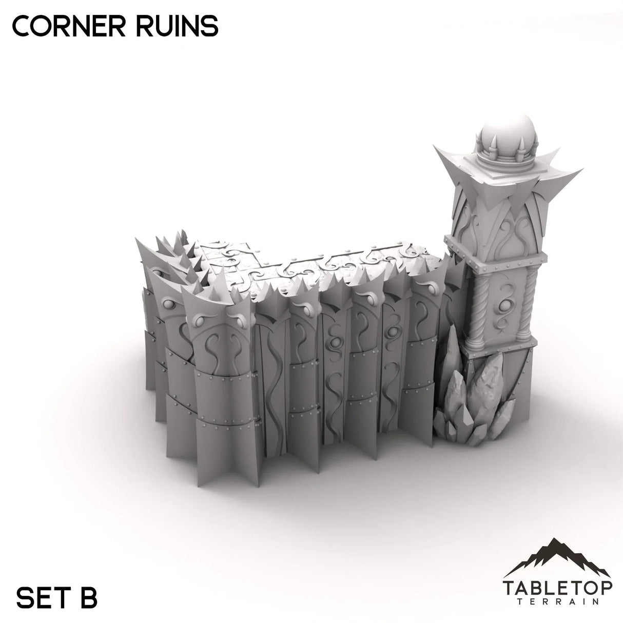 Tabletop Terrain Ruins 28/32mm / Corner Ruins B Corner Ruins - Ithyria, World of Change