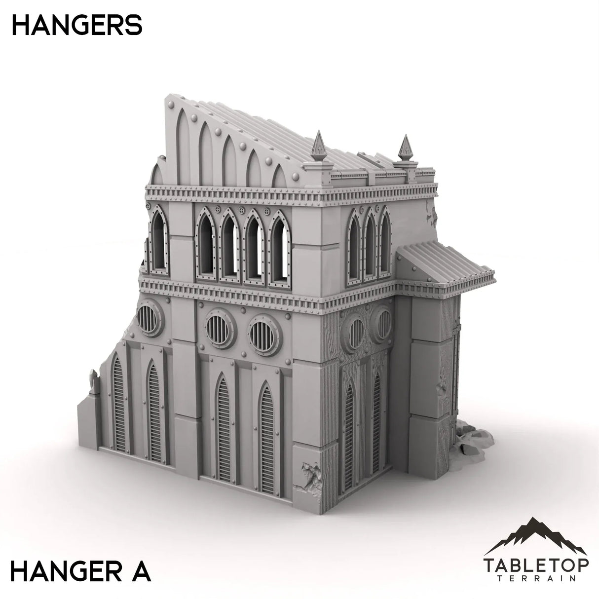 Tabletop Terrain Ruins 28/32mm / Hangar A Hangars - Phoebian V Airfield