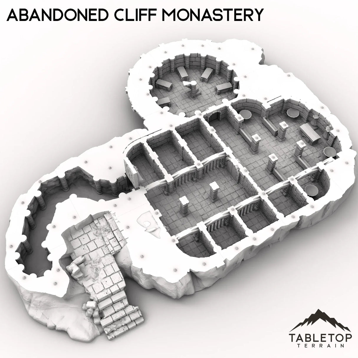 Tabletop Terrain Ruins Abandoned Cliff Monastery
