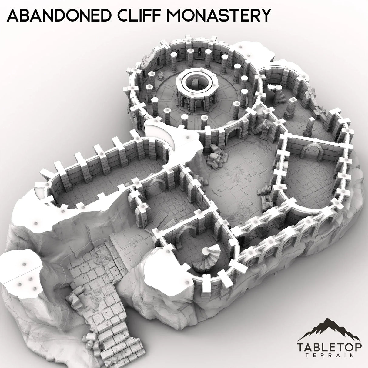 Tabletop Terrain Ruins Abandoned Cliff Monastery