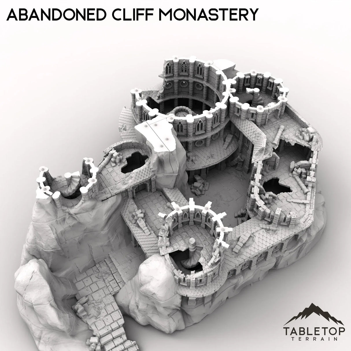 Tabletop Terrain Ruins Abandoned Cliff Monastery