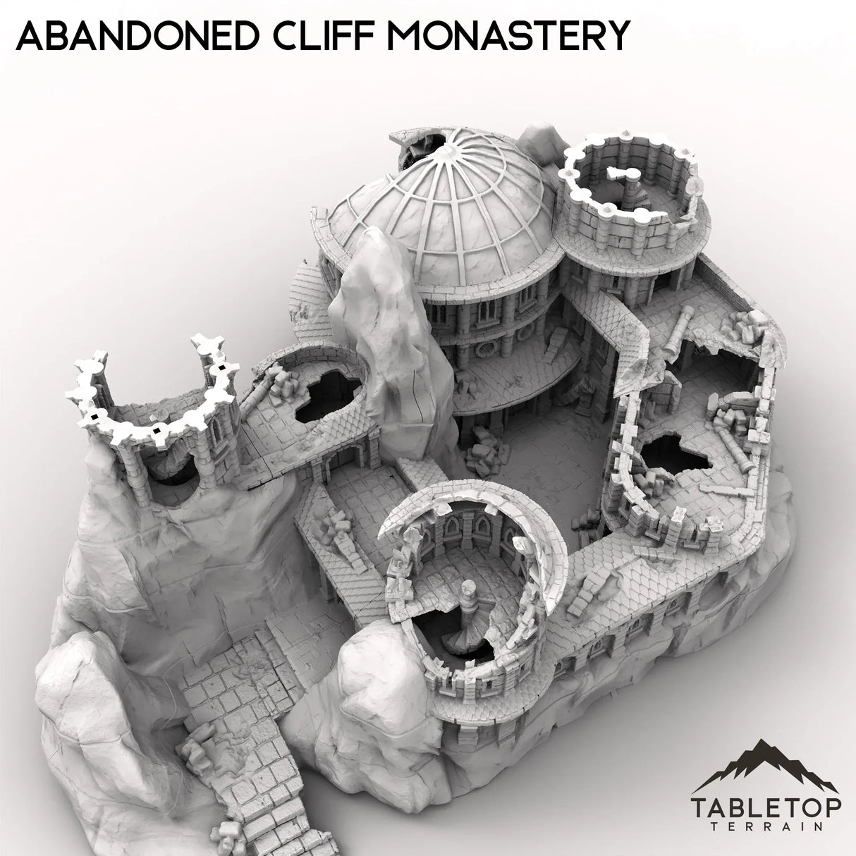 Tabletop Terrain Ruins Abandoned Cliff Monastery