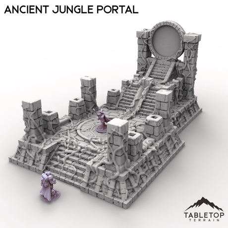 Tabletop Terrain Ruins Ancient Jungle Portal