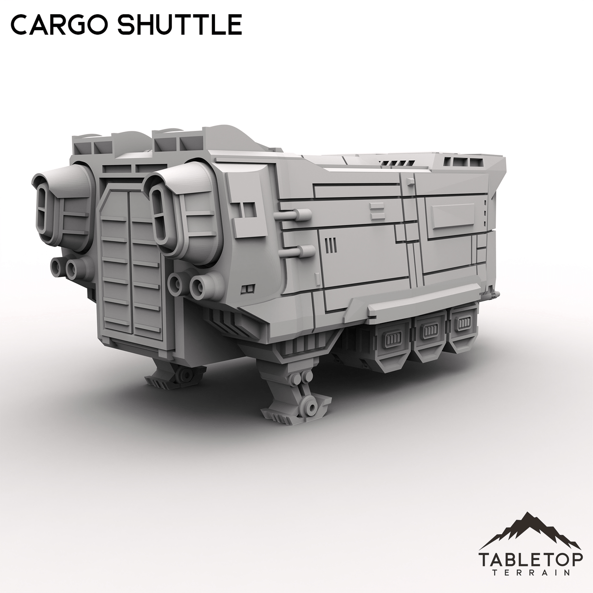 Tabletop Terrain Ruins Cargo Shuttle - To'ka Station