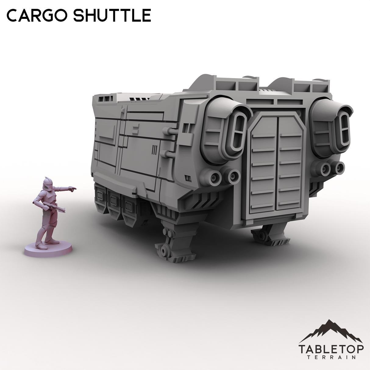Tabletop Terrain Ruins Cargo Shuttle - To'ka Station