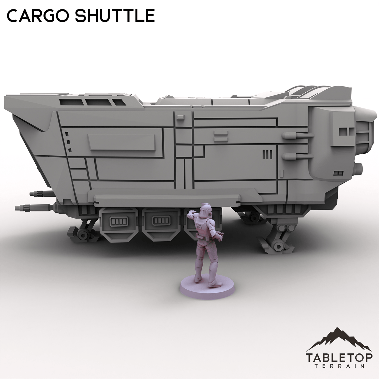 Tabletop Terrain Ruins Cargo Shuttle - To'ka Station