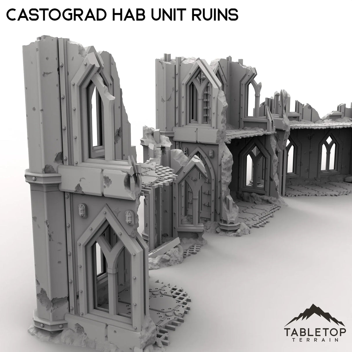 Tabletop Terrain Ruins Castograd Hab Unit Ruins