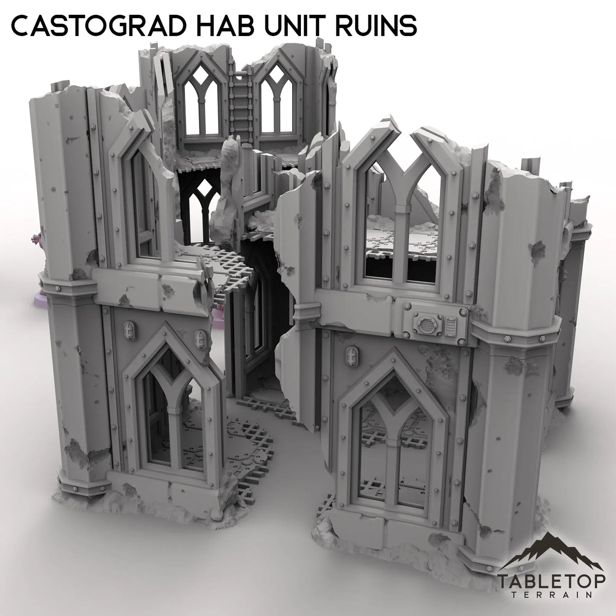 Tabletop Terrain Ruins Castograd Hab Unit Ruins