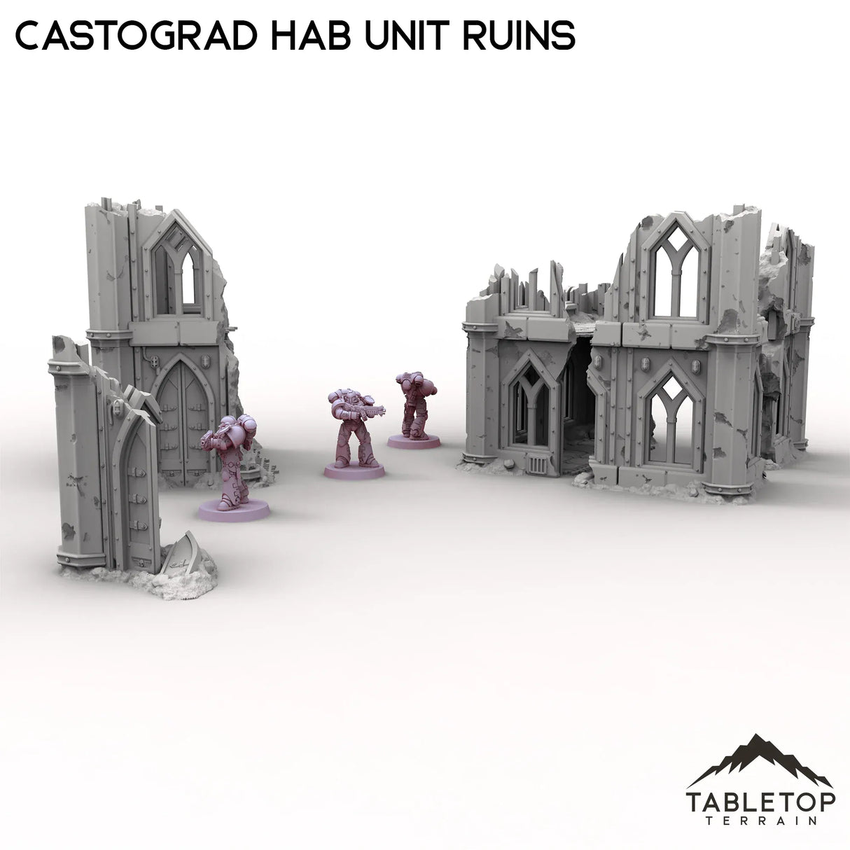 Tabletop Terrain Ruins Castograd Hab Unit Ruins