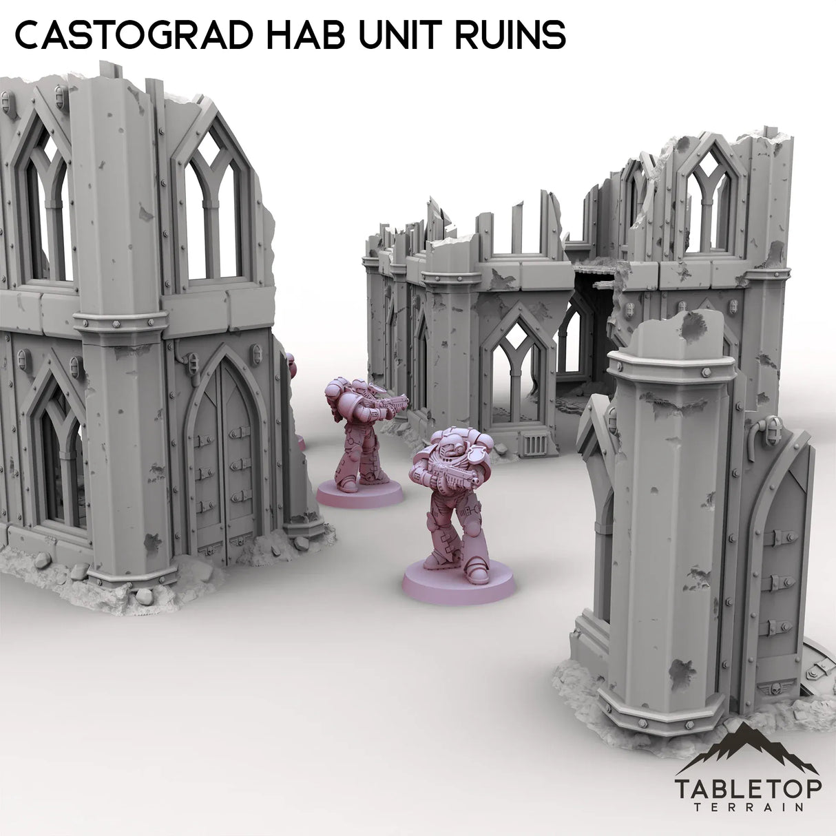 Tabletop Terrain Ruins Castograd Hab Unit Ruins