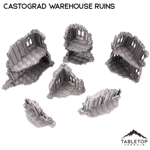 Tabletop Terrain Ruins Castograd Warehouse Ruins